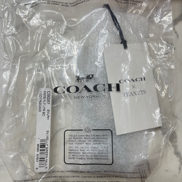 Coach X Peanuts Peppermint Patty Bag Charm - Picture 1 of 3
